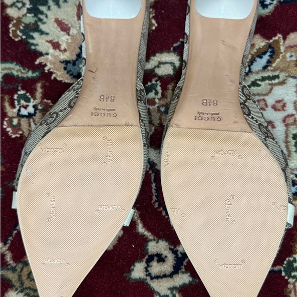 🍁SOLD🍁Gucci Monogram Mules - Picture 11 of 15
